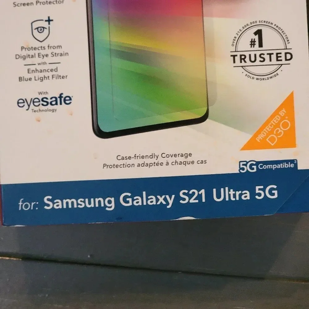 GlassFusion VisionGuard+ with D3O for Samsung Galaxy S21 Ultra 5G -Case Friendly